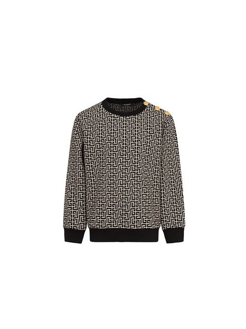 Felpa, unisex, logata. BALMAIN | BX4P00 Z2411106NE